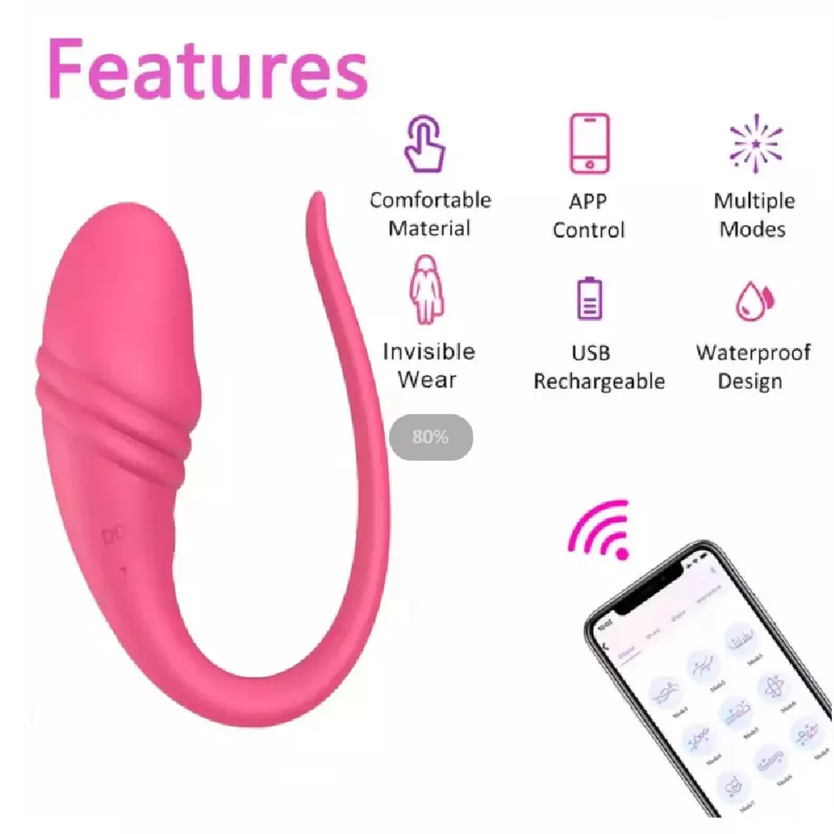 OEM - Consolador bluetooth remoto vibrador smart sexual mujeres