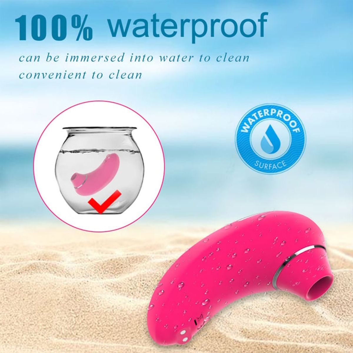 OEM - Vibrador succionador de Clitoris portatil RECARGABLE - Punto G