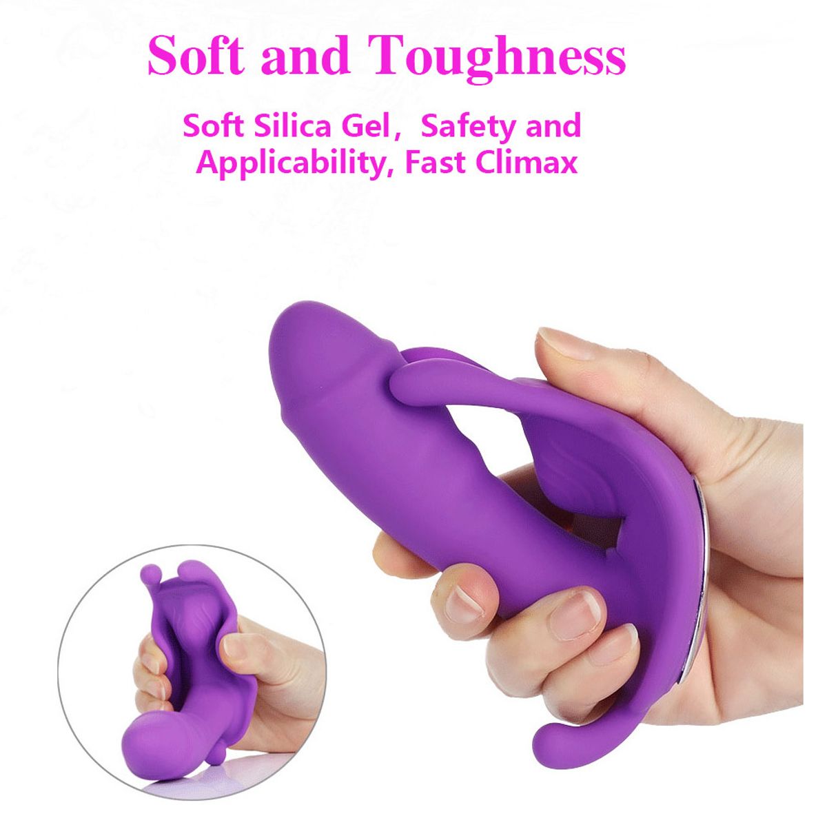 OEM - Consolador vibrador portátil para mujeres punto G
