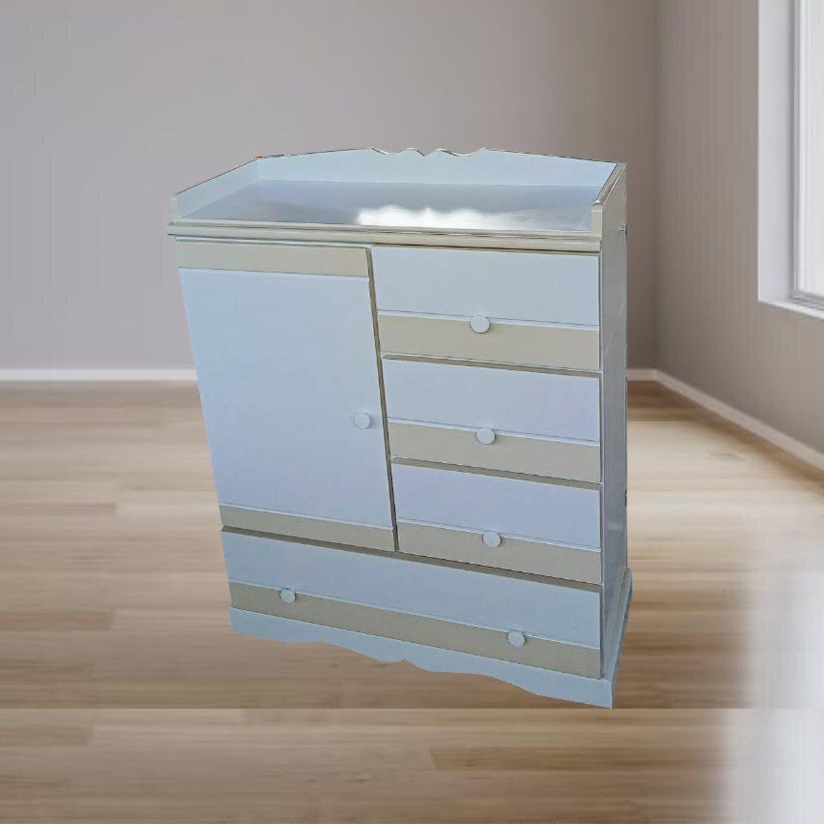 GENERICO - cómoda beige unisex para bebe 080m