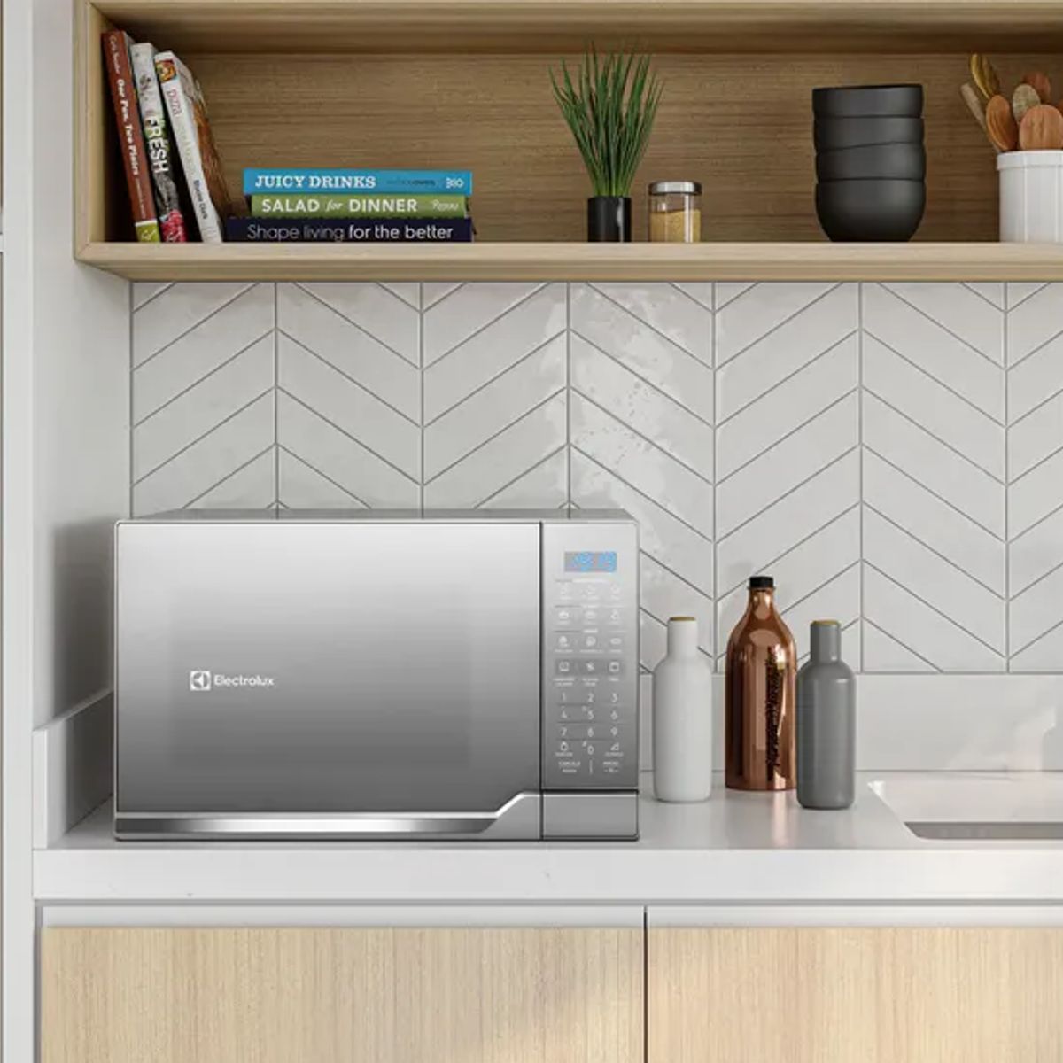 ELECTROLUX - Horno Microondas Electrolux EMDO30G2GSRUG 30L