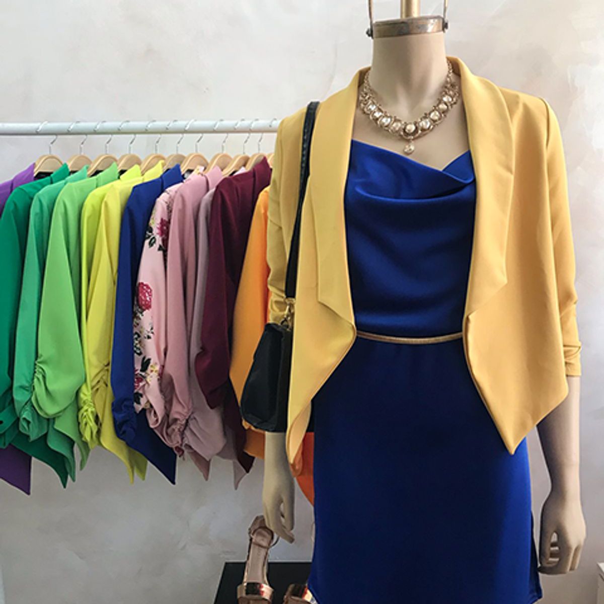 GENERICO - Blazer Manga 3/4 Paola Color Maiz Estacion 108