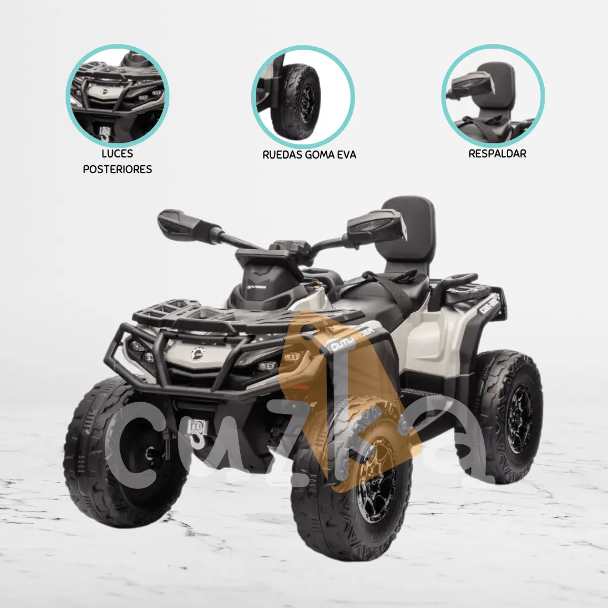 CAN AM - Cuatrimoto a Bateria «CAN-AM MAVERICK» CPantalla Gray