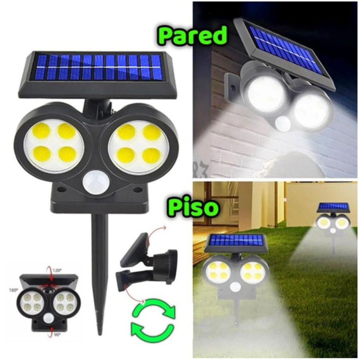 OEM - Estaca Solar BUHO Lampara Jardín Iluminación Decoración Exterior 7LEDS
