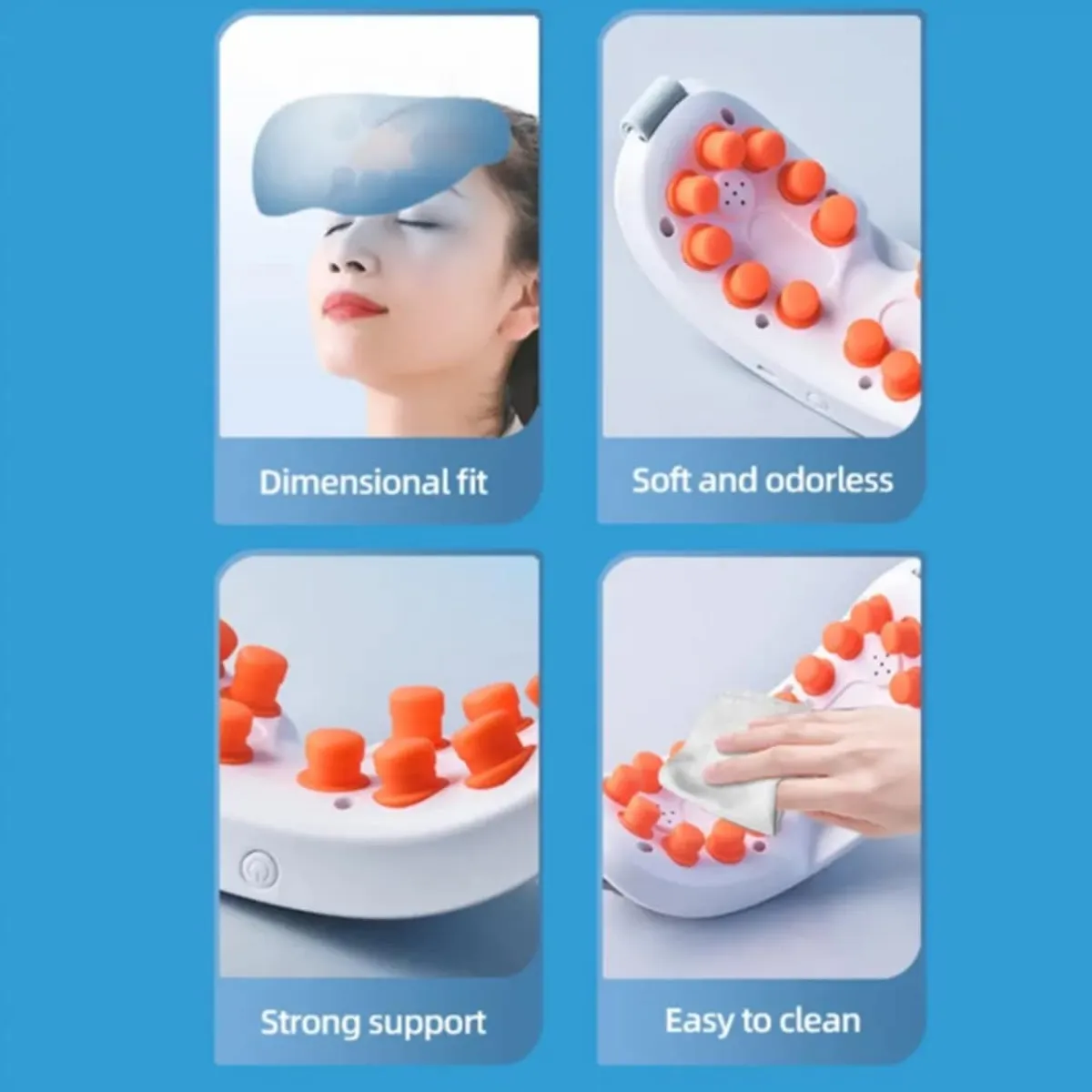 GENERICO - Masajeador de Ojos Profesional Gafas Shiatsu Bionico Inteligente