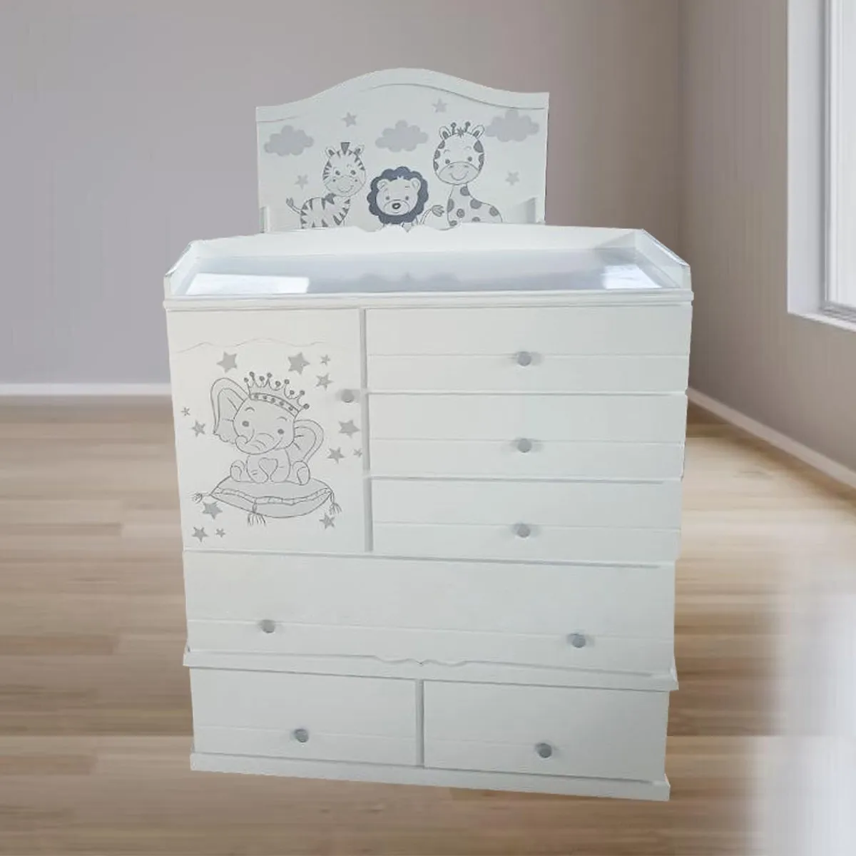 GENERICO - cama cuna de plaza y media comoda desmontable blanco bebe