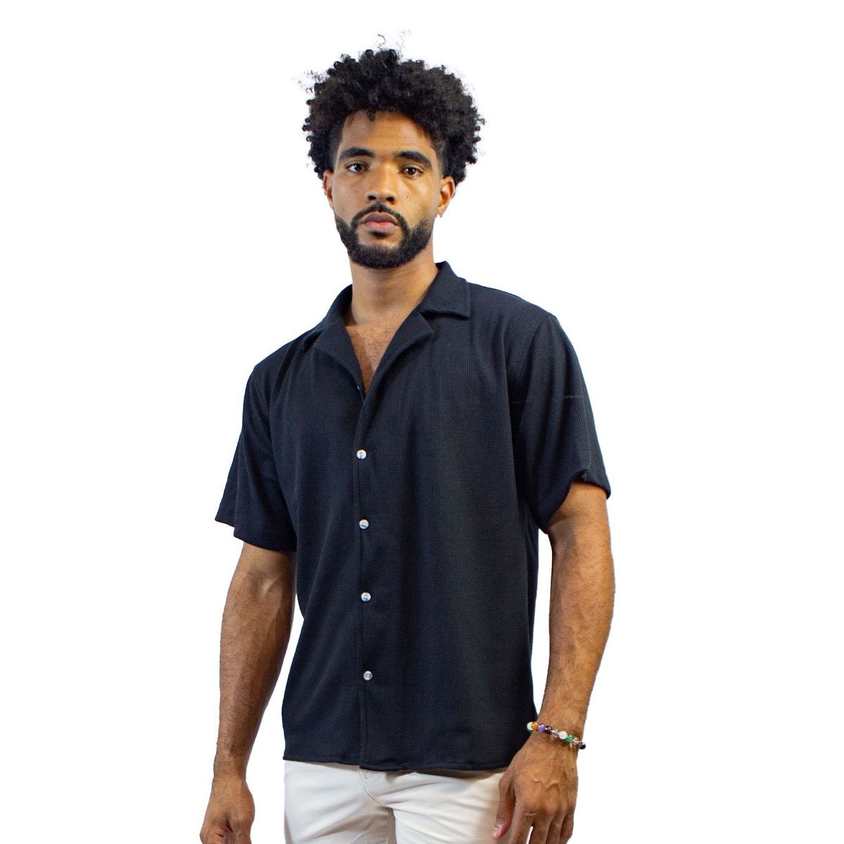 DM DEXMEN - Camisa Dexmen Mil Rayas Negro