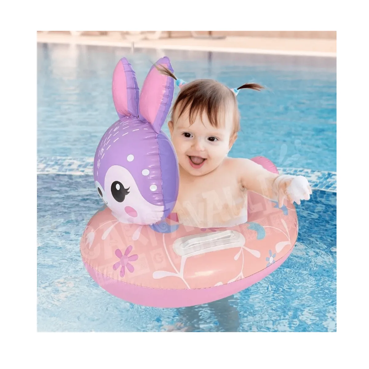 GENERICO - Flotador Infantil Conejo Rosado