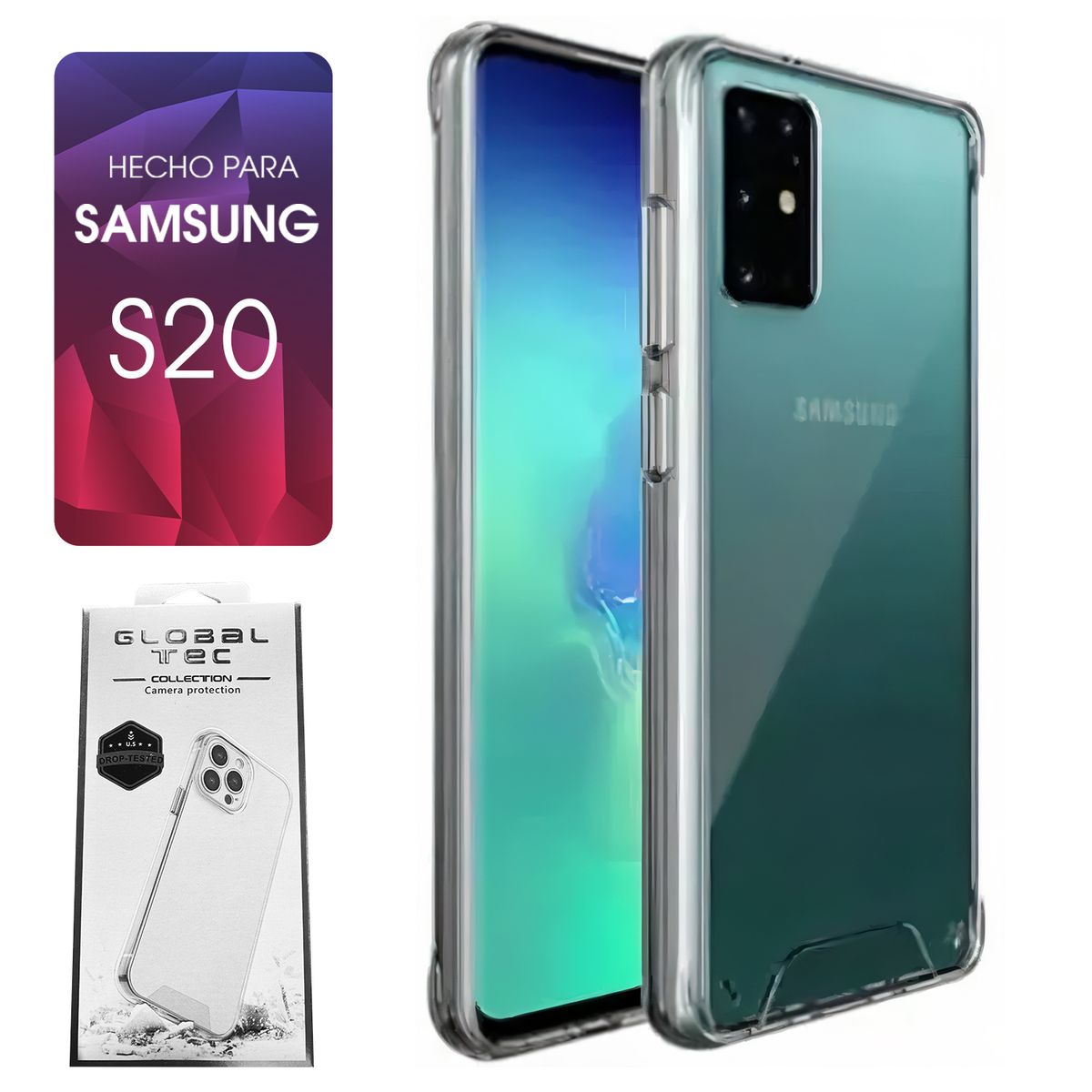 ASIA IMPORT - Space Case Transparente Samsung S20 Funda Para celular