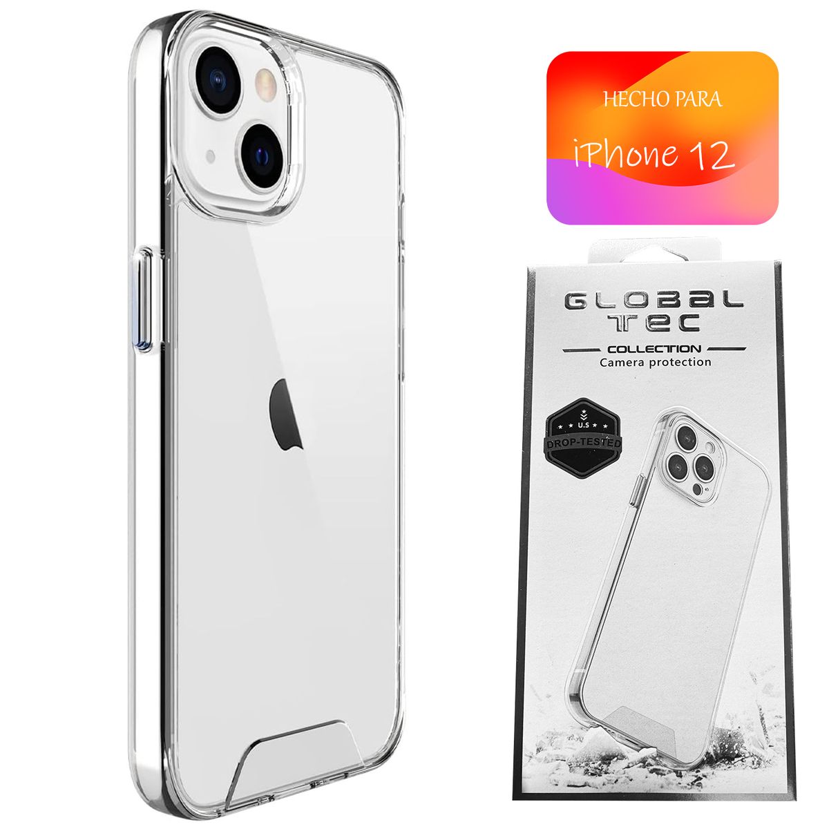ASIA IMPORT - Space Case Transparente iPhone 12 Funda Para celular