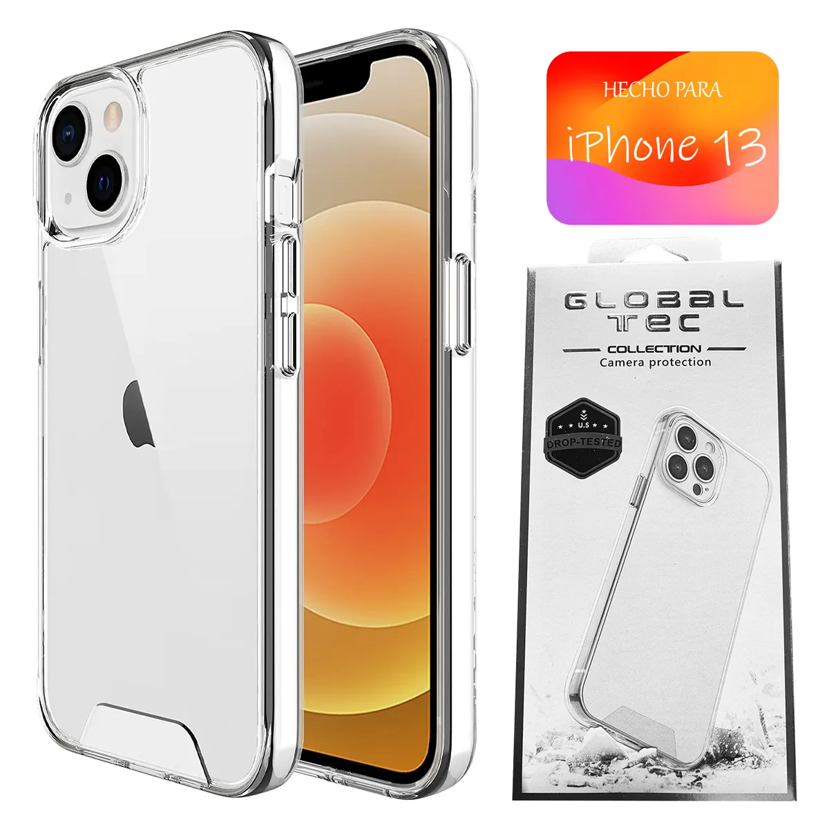 ASIA IMPORT - Space Case Transparente iPhone 13 Funda Para celular