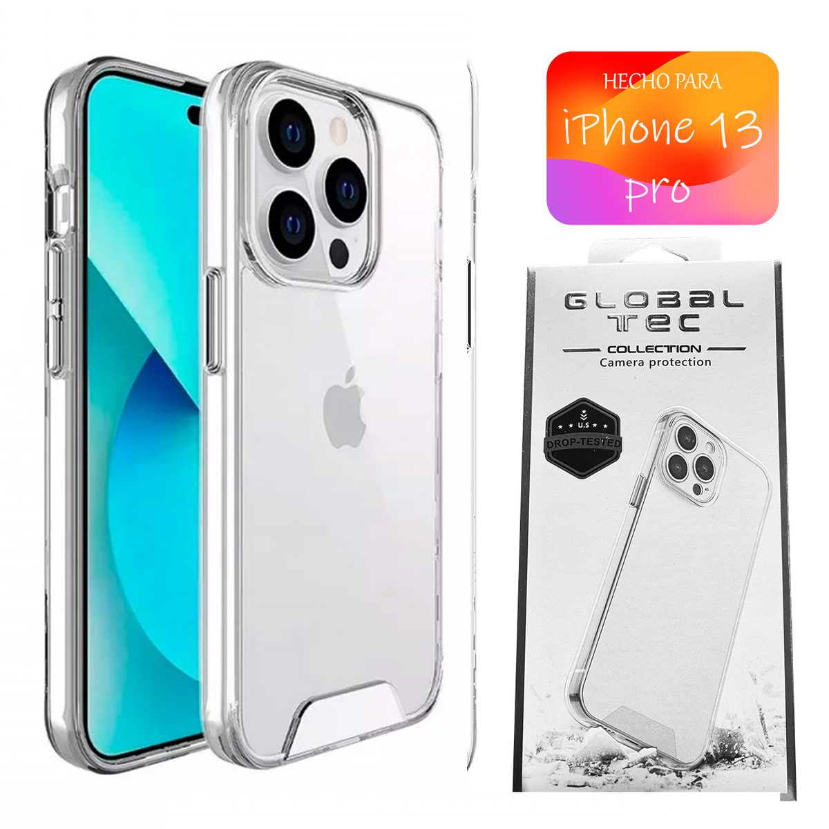 ASIA IMPORT - Space Case Transparente iPhone 13 Pro Funda Para celular