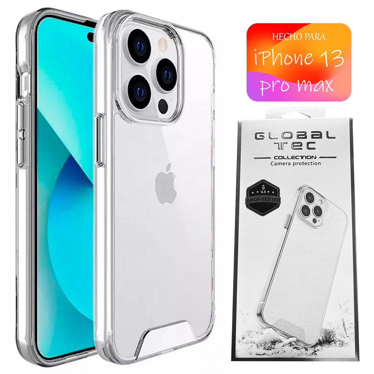 ASIA IMPORT - Space Case Transparente iPhone 13 Pro Max Funda Para celular