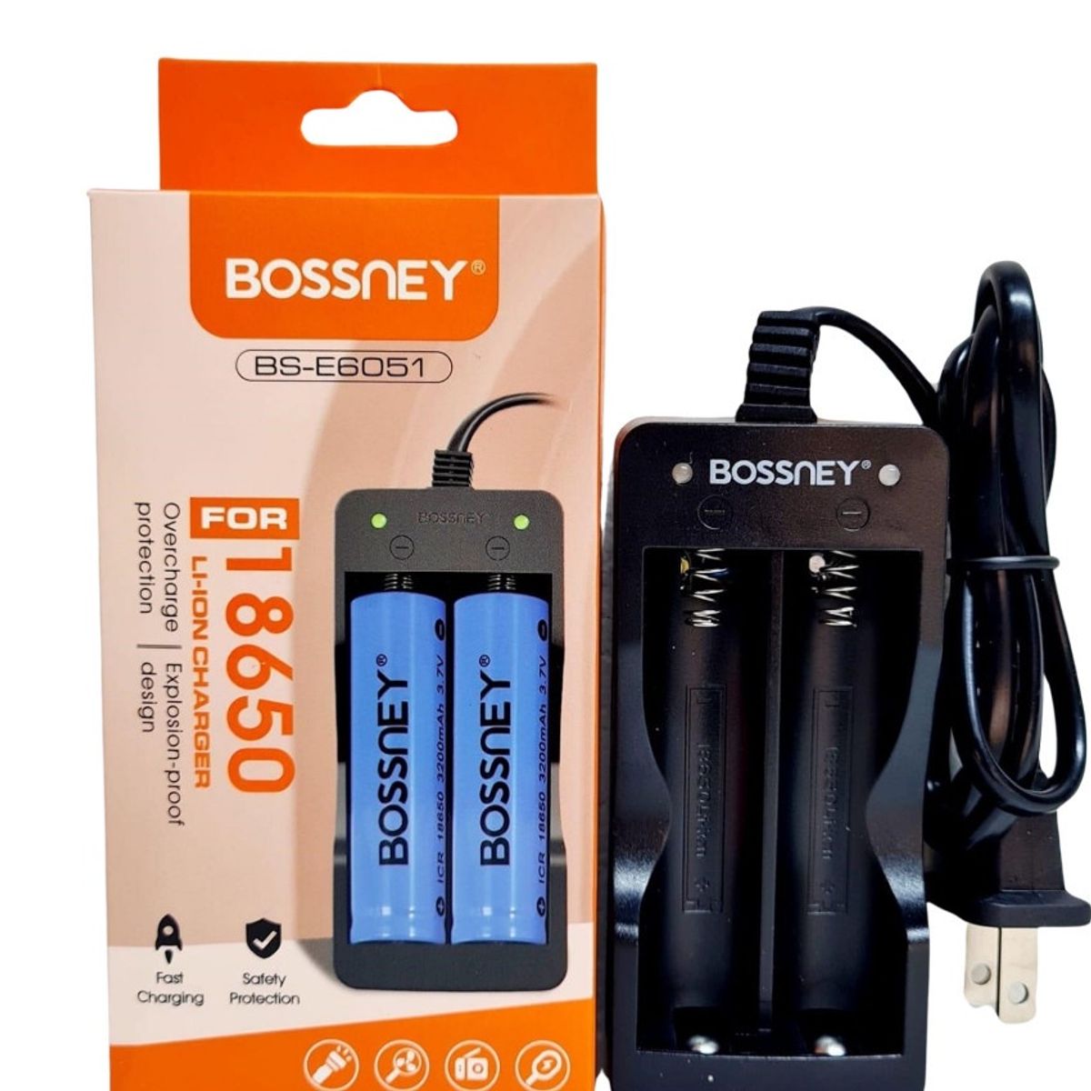 GENERICO - Cargador Doble para Pilas Baterias 18650