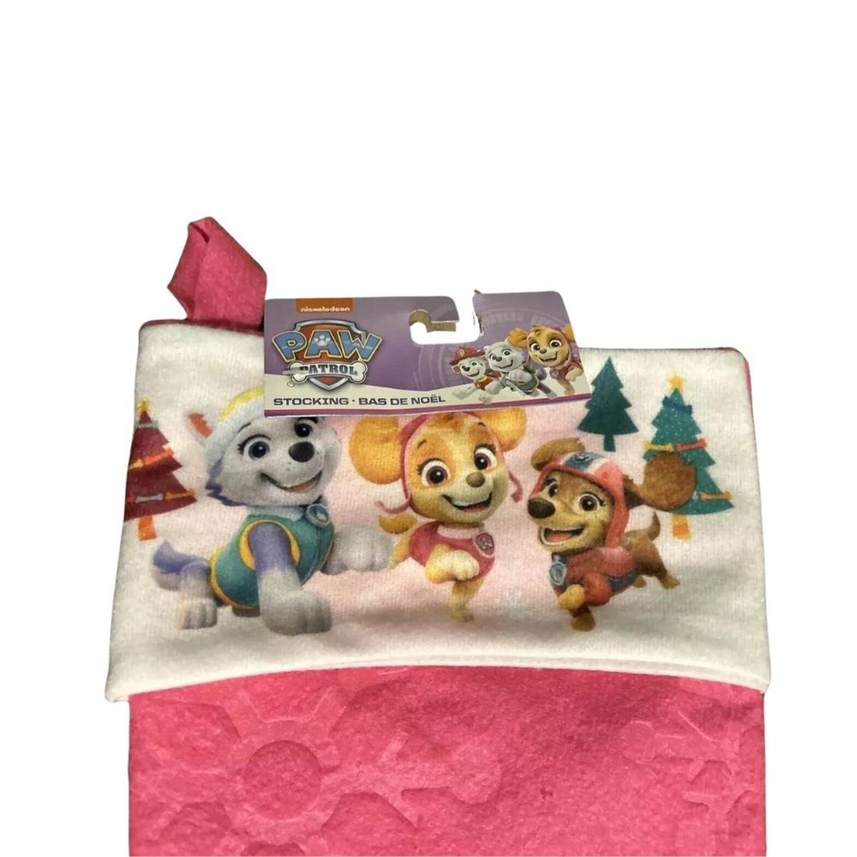 DISNEY - Bota Navideña Paw Patrol Nickelodeon - Rosa
