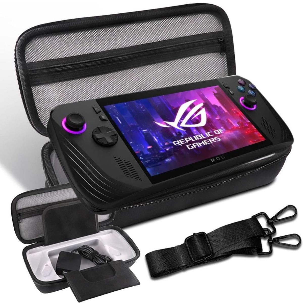 GENERICO - Estuche Case Protector Compatible Asus Rog Ally 2023 y Rog Ally X 2024