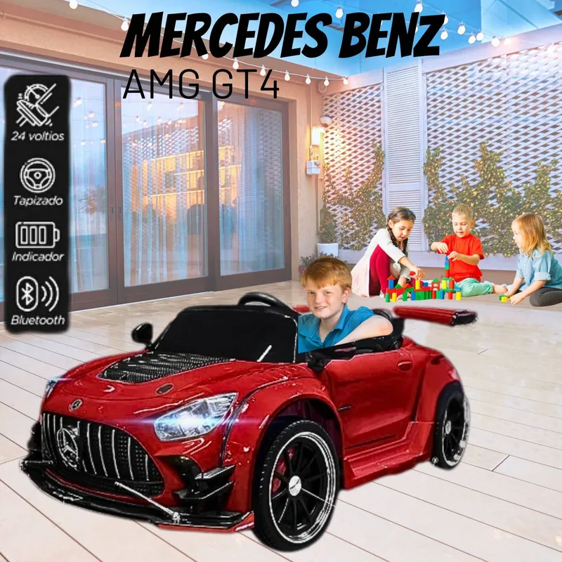 MERCEDES BENZ - Carro a Batería para Niño MERCEDES BENZ AMG GT Rojo