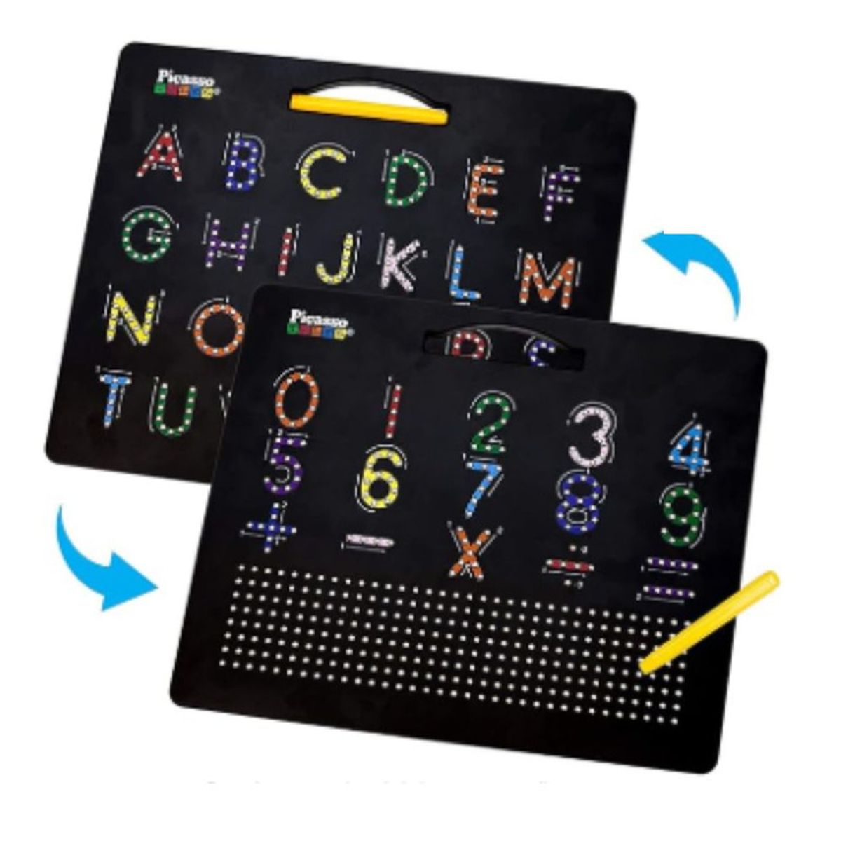 PICASSO TILES - Pizarra Magnética Para Aprender Letras y Números para Niños