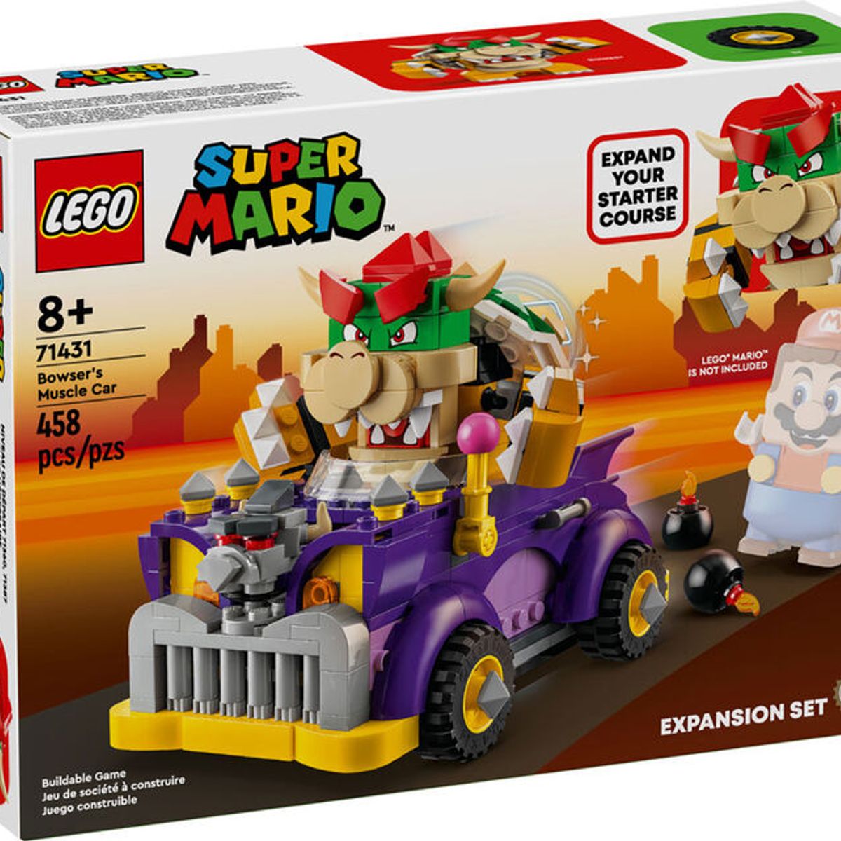 LEGO - LEGO Super Mario 71431 Coche monstruoso de Bowser