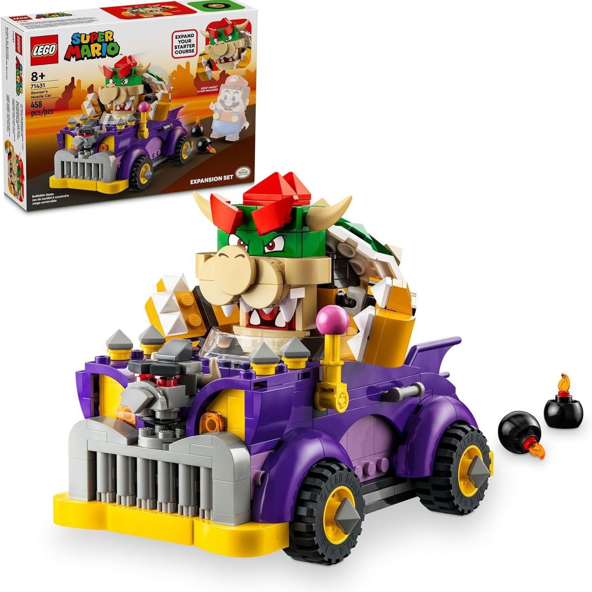 LEGO - LEGO Super Mario 71431 Coche monstruoso de Bowser