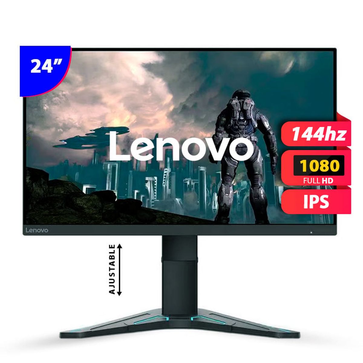 LENOVO - Monitor Lenovo G24-20 238 Full HD 144hz 05ms AMD FreeSync Premium