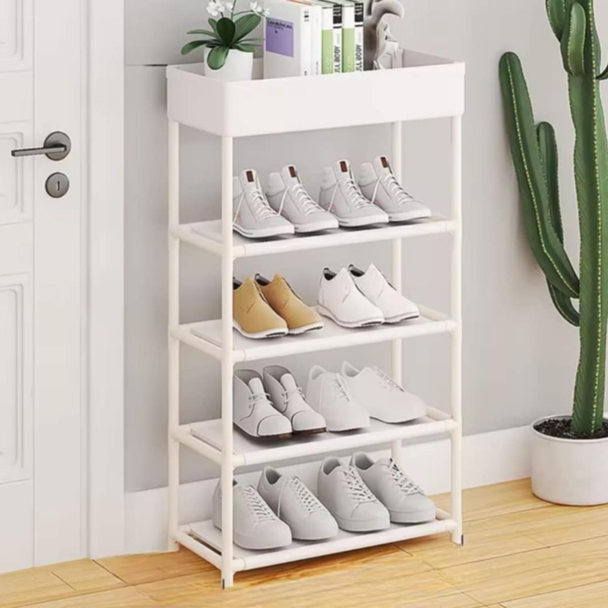 GENERICO - Organizador de 5 Niveles de Rack de Zapatos Zapatillas Multiusos