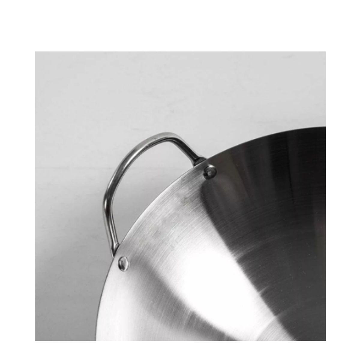 GENERICO - SARTEN WOK CHIFERO DE ACERO INOXIDABLE 34CM