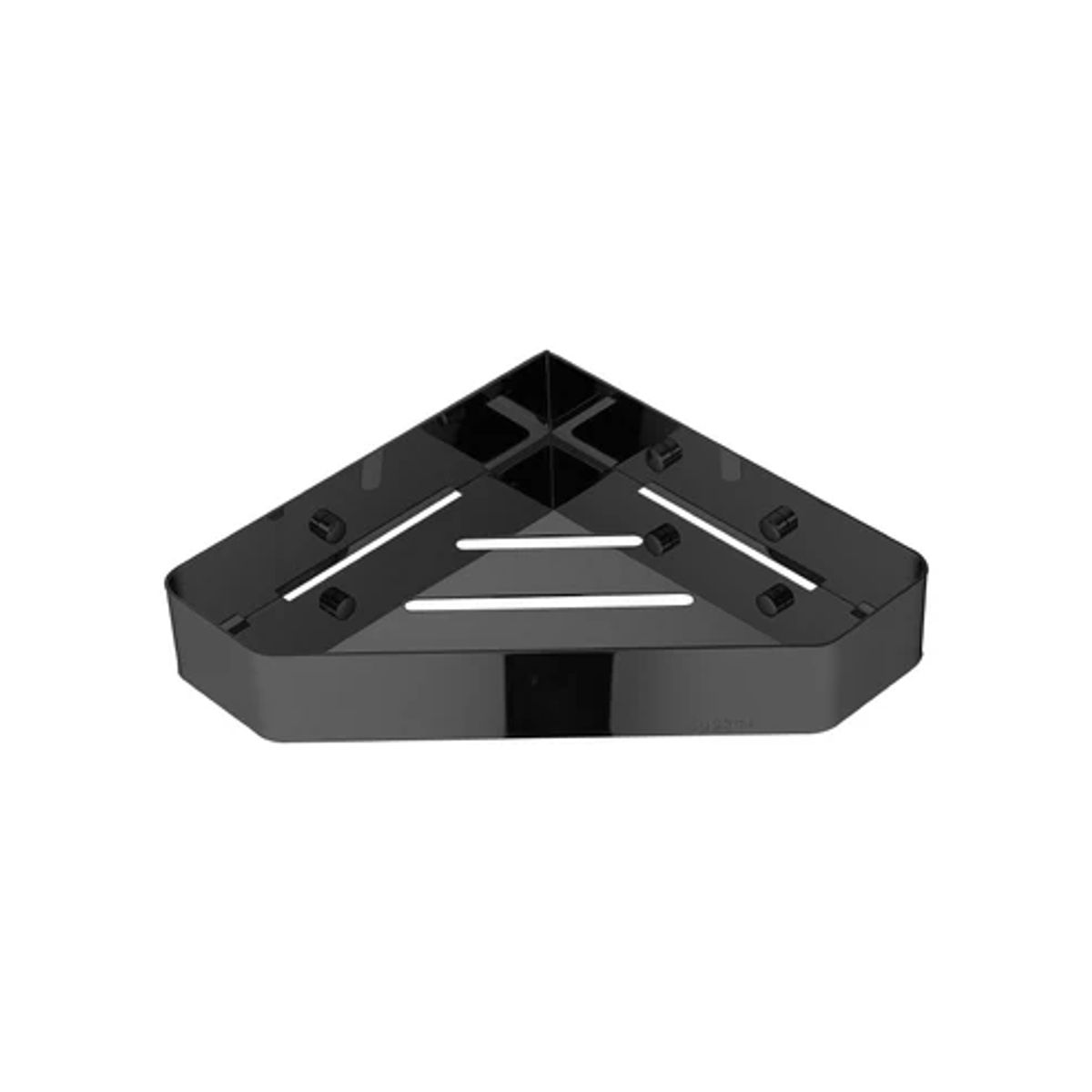 FRATELLI - Esquinero Rectangular en Acero Inoxidable Negro