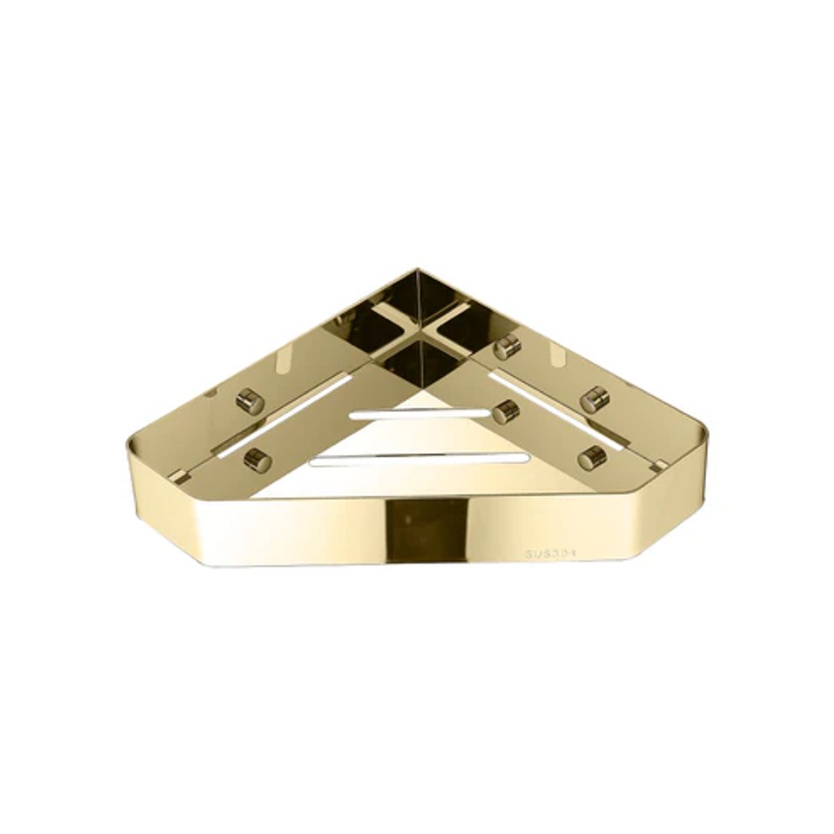 FRATELLI - Esquinero Rectangular en Acero Inoxidable Dorado