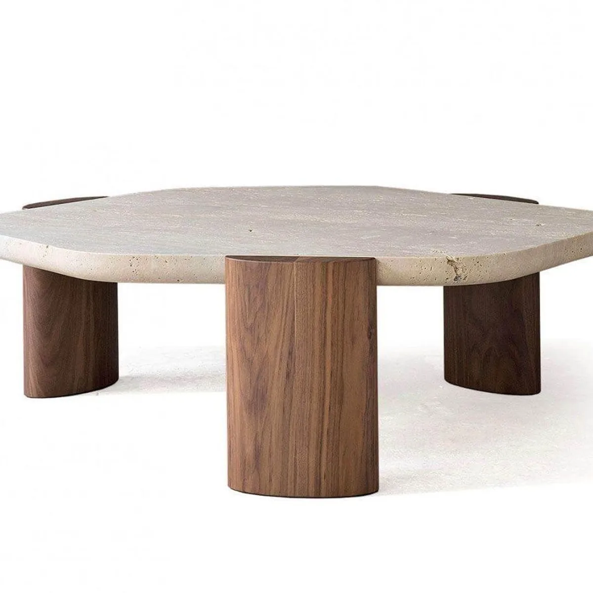 SLATERS PERU - MESA DE CENTRO DE DISEÑO EN MARMOL Y MADERA