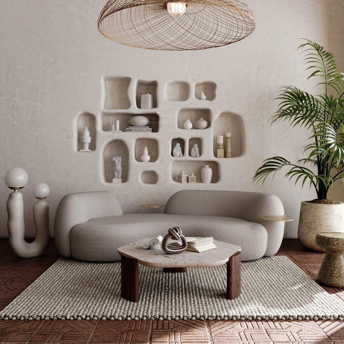 SLATERS PERU - MESA DE CENTRO DE DISEÑO EN MARMOL Y MADERA