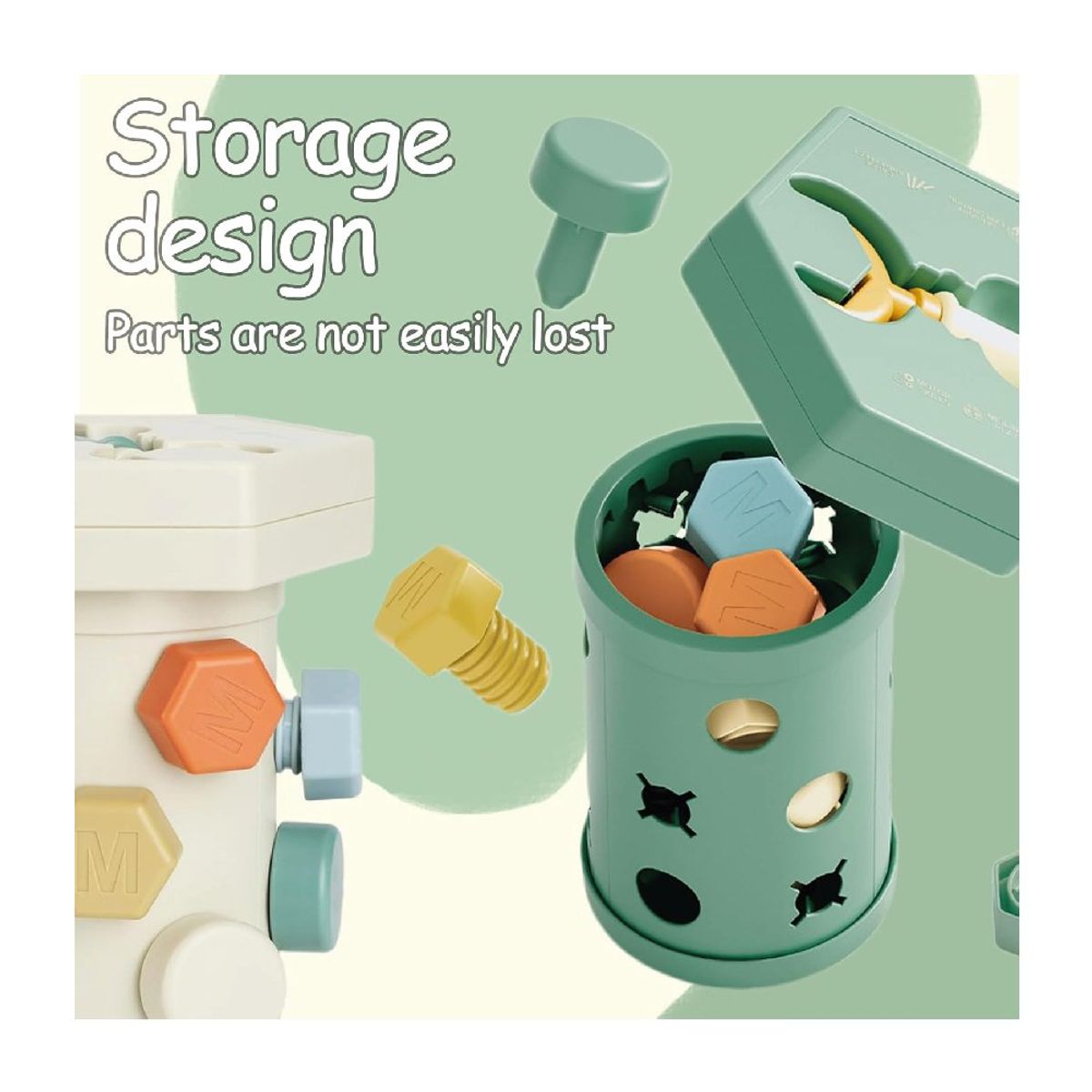 GENERICO - Juguete de Aprendizaje Montessori atornillador Divertido