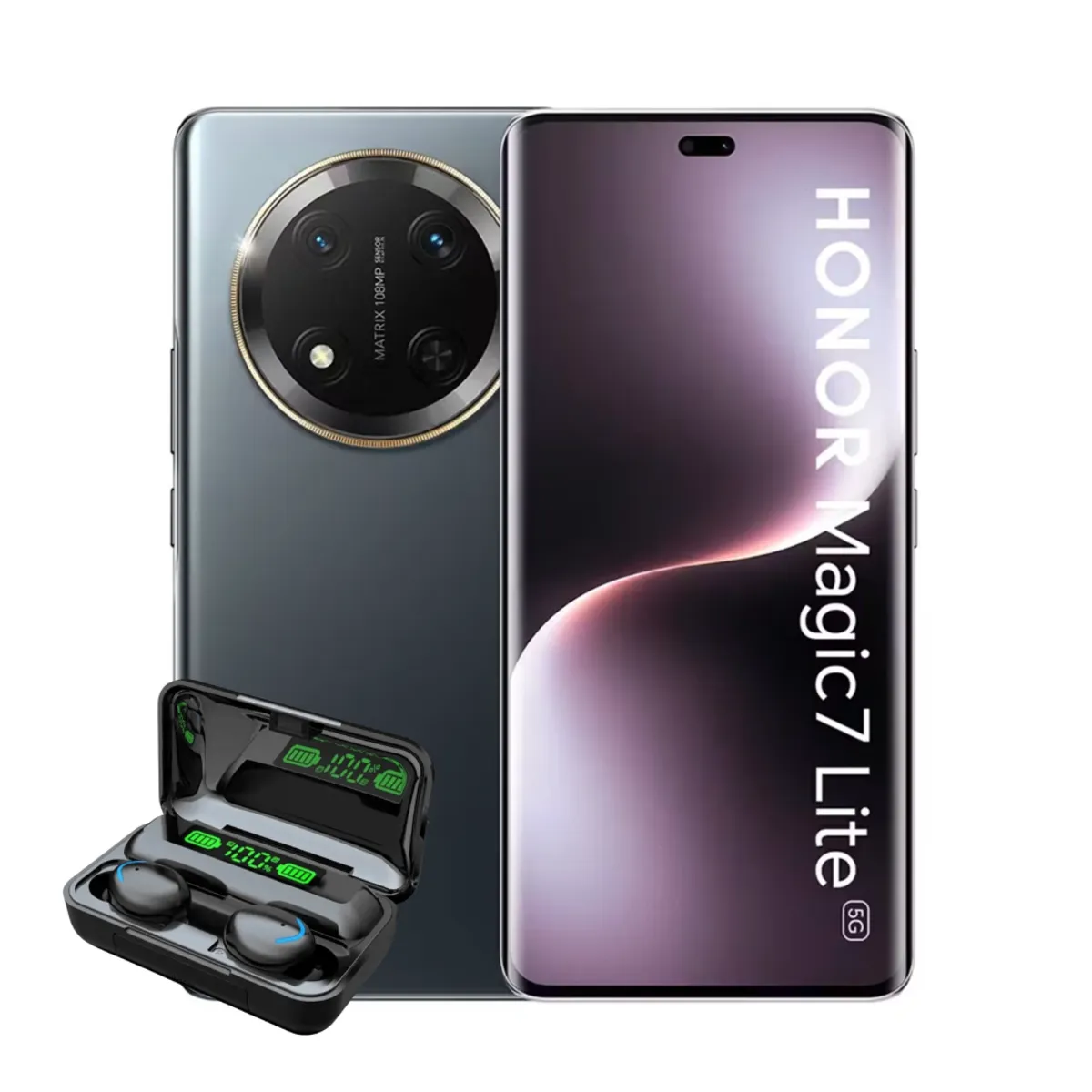 HONOR - Honor Magic 7 Lite 256GB 8GB Negro + Audifonos