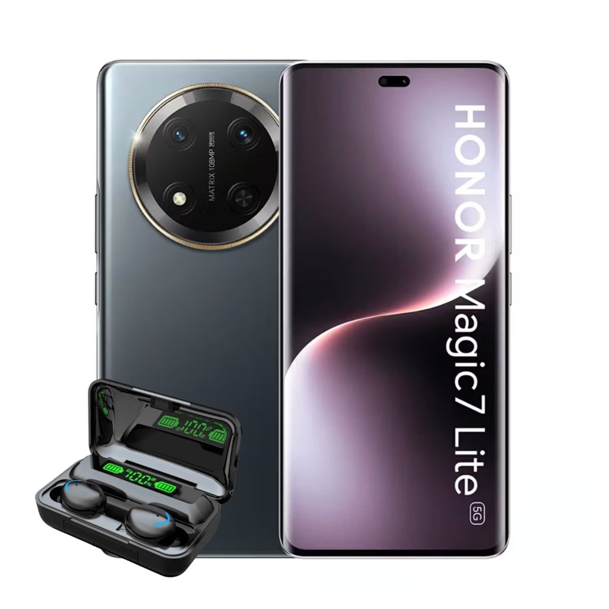 HONOR - Honor Magic 7 Lite 256GB 8GB Negro + Audifonos