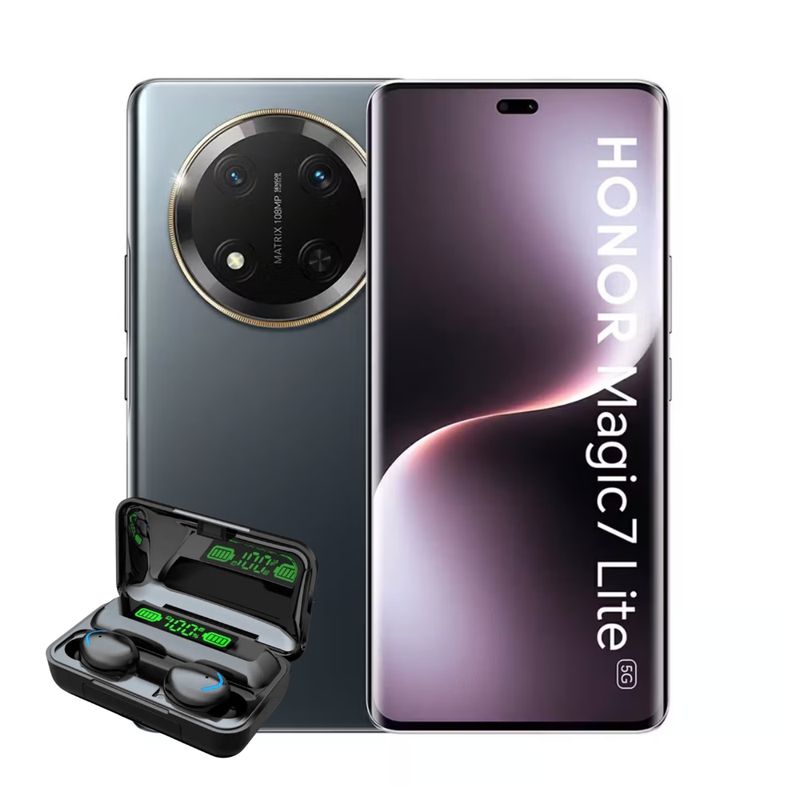 HONOR - Honor Magic 7 Lite 256GB 8GB Negro + Audifonos