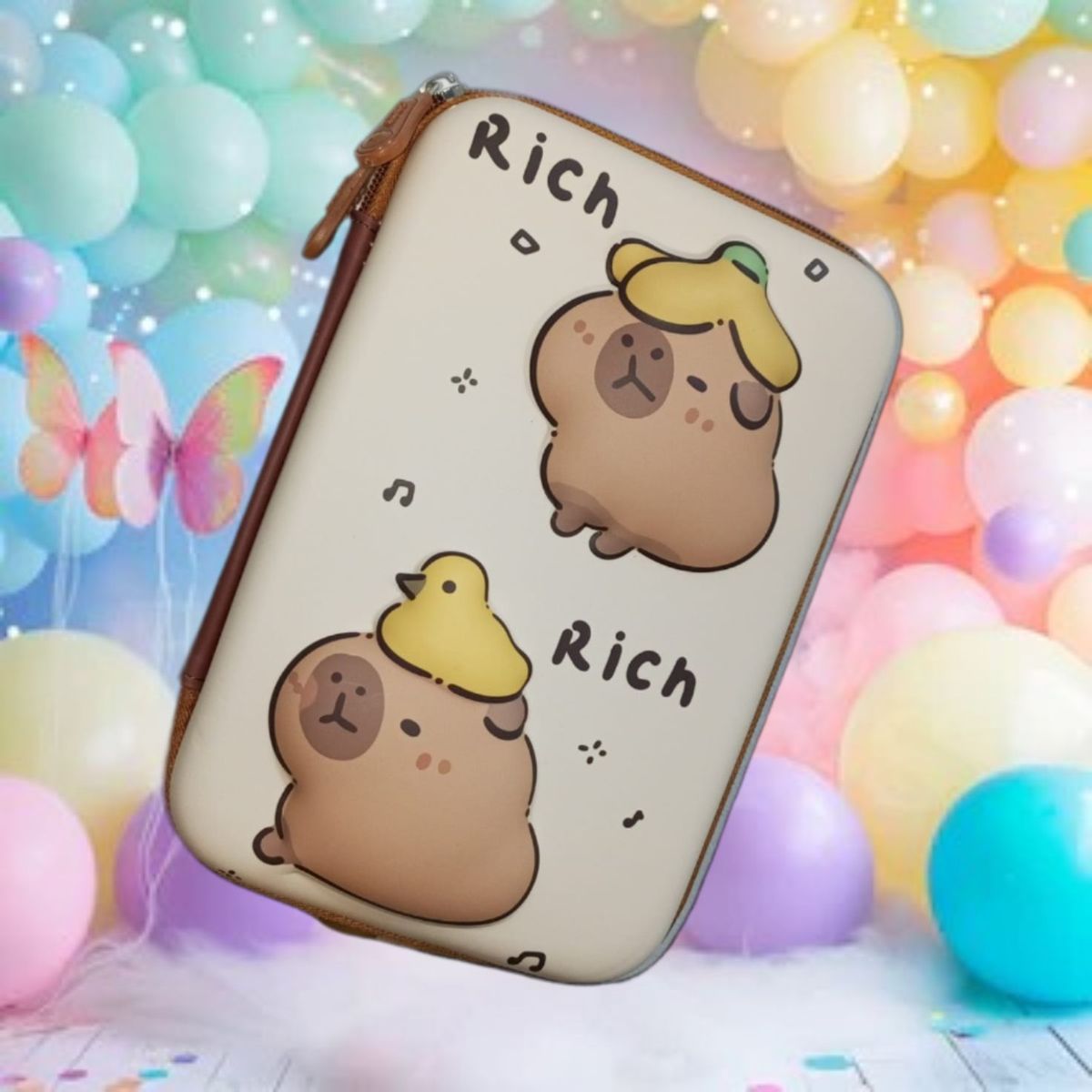 GENERICO - CARTUCHERA ORGANIZADOR NECESER ESTUCHE GRANDE 3D ESCOLAR DISEÑOS PARA NIÑAS KAWAII