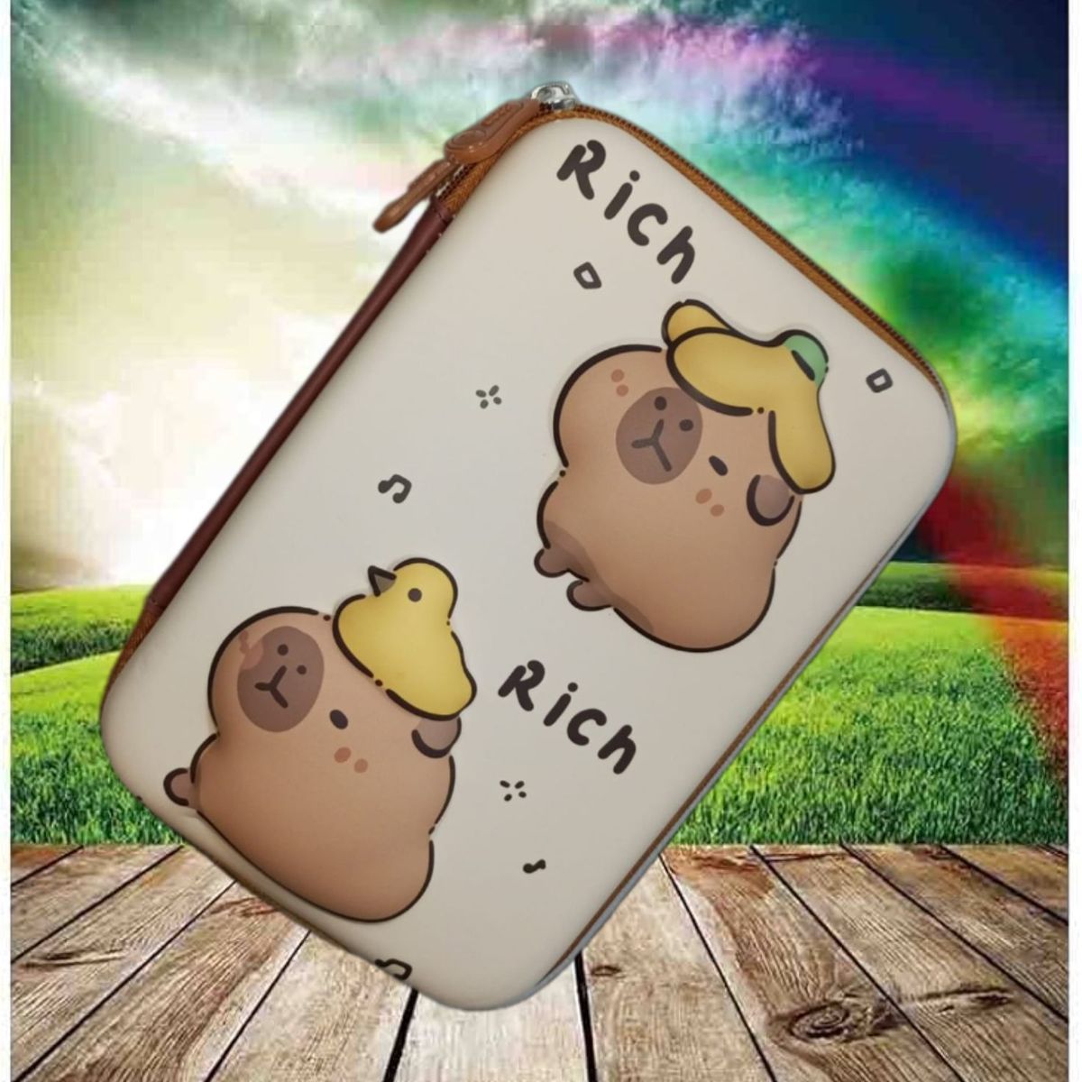 GENERICO - CARTUCHERA ORGANIZADOR NECESER ESTUCHE GRANDE 3D ESCOLAR DISEÑOS PARA NIÑAS KAWAII