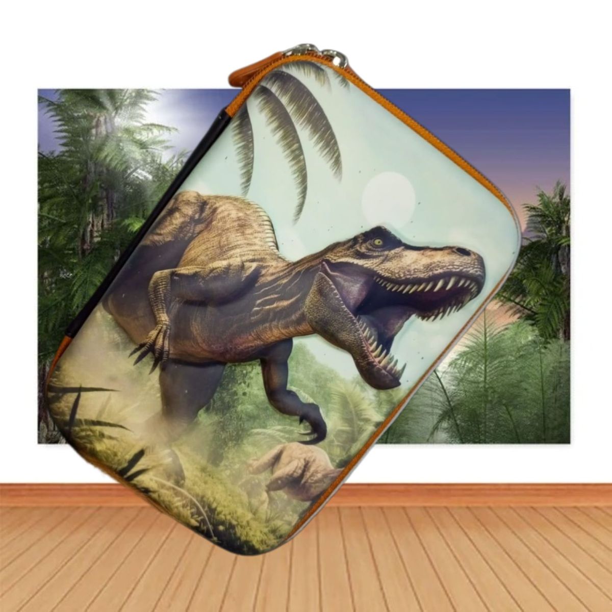 GENERICO - CARTUCHERA GRANDE 3D DINOSAURIO ESCOLAR PARA NIÑOS KAWAII