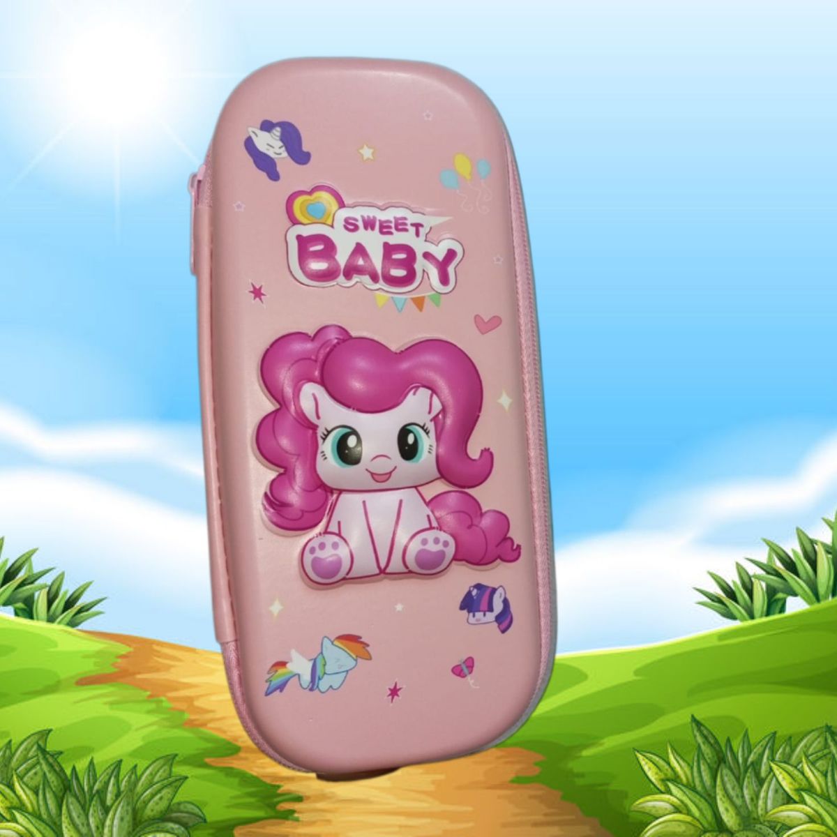 GENERICO - CARTUCHERA ORGANIZADOR NECESER ESTUCHE 3D ESCOLAR NIÑAS - NIÑOS KAWAII