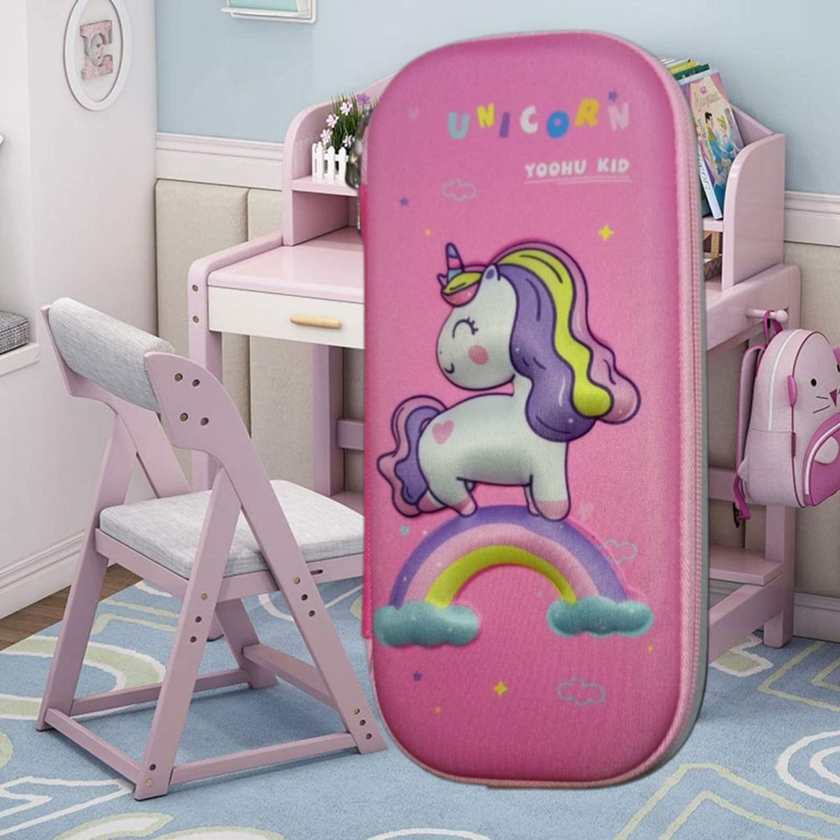 GENERICO - CARTUCHERA ORGANIZADOR NECESER ESTUCHE 3D ESCOLAR DISEÑOS PARA NIÑAS KAWAII