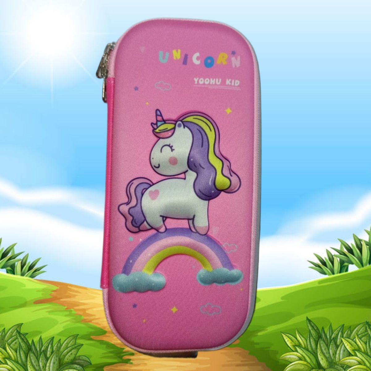 GENERICO - CARTUCHERA ORGANIZADOR NECESER ESTUCHE 3D ESCOLAR DISEÑOS PARA NIÑAS KAWAII