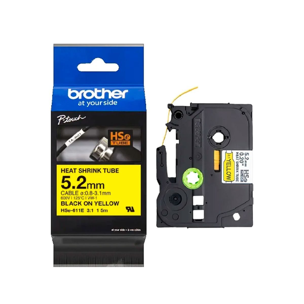 BROTHER - CINTA TUBO BROTHER HSE611 E 52MM X 15M PN HSE611E