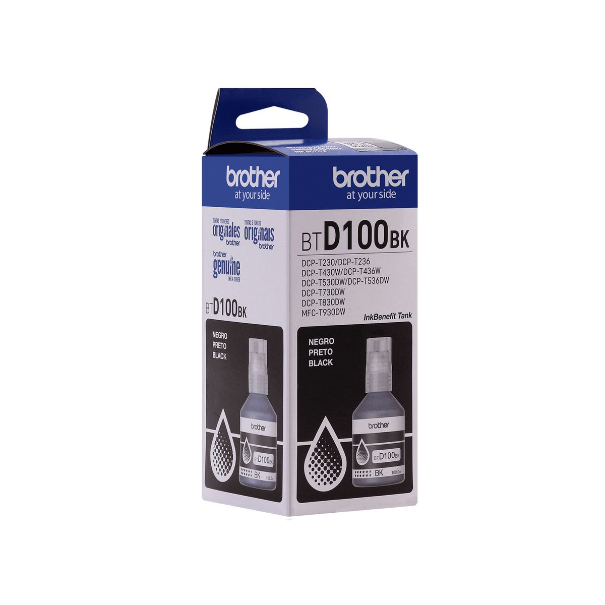 BROTHER - BOTELLA DE TINTA BROTHER NEGRA RENDIMIENTO 7500PAG PN BTD100BK