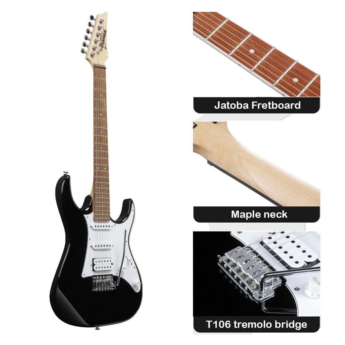 IBANEZ - GIO GRX40 BLACK NIGHT - MARSHALL 10W