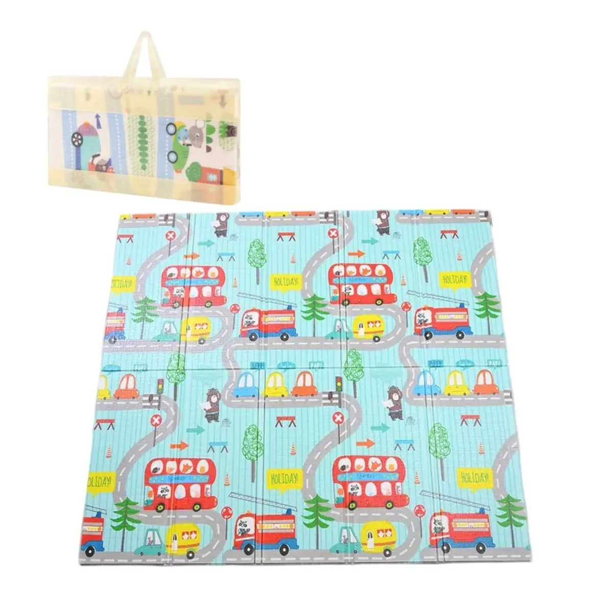 GENERICO - PISO ANTIGOLPES REVERSIBLE PARA BEBÉS Y NIÑOS