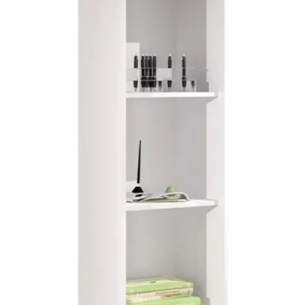 NACION MUEBLES - LIBRERO NACION MUEBLES BRIAN COLOR BLANCO