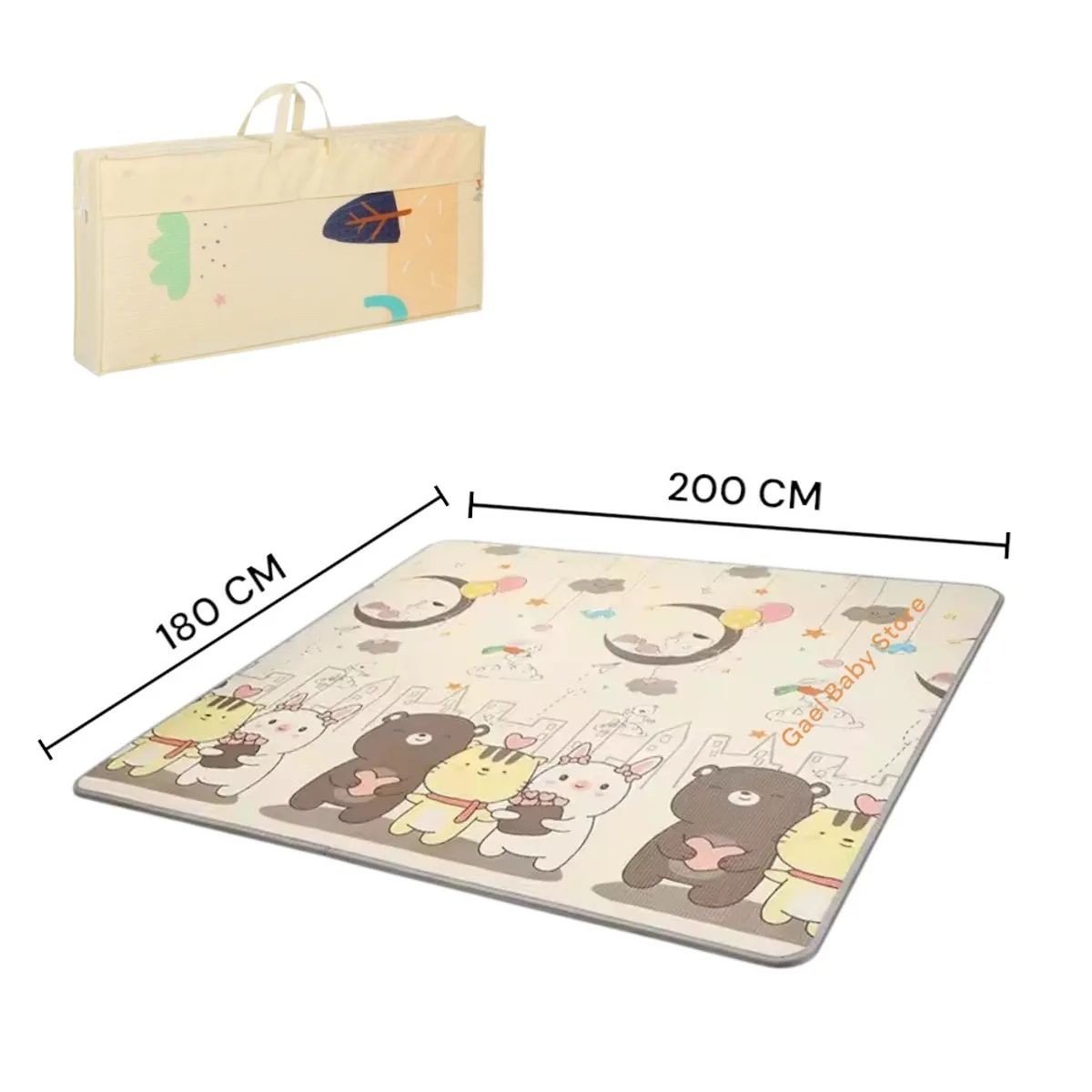 GENERICO - PISO ANTIGOLPES REVERSIBLE PARA BEBÉS Y NIÑOS