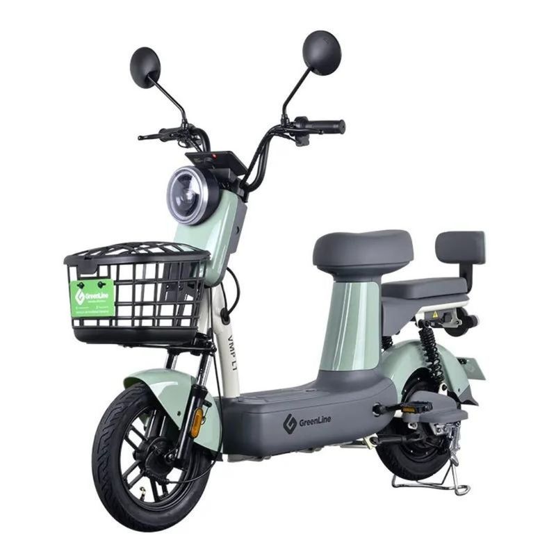 GREENLINE - Moto Eléctrica Litio Extraíble Premium Aro 10 VMP L1 VERDE