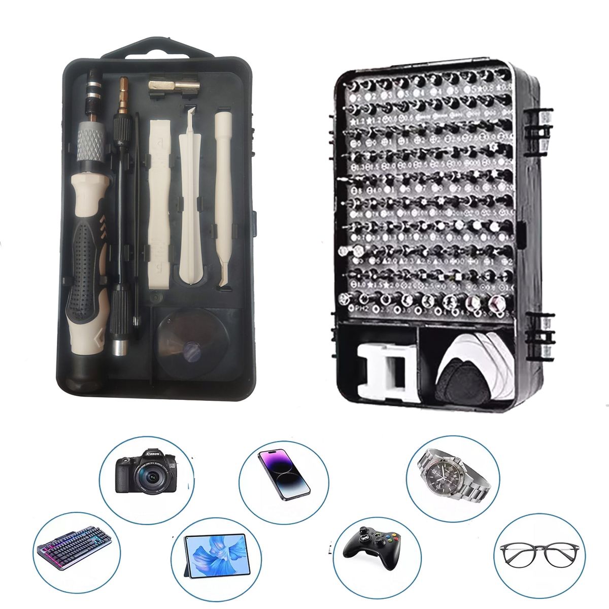 GENERICO - Kit completo de Herramientas de Precisión 115 piezas