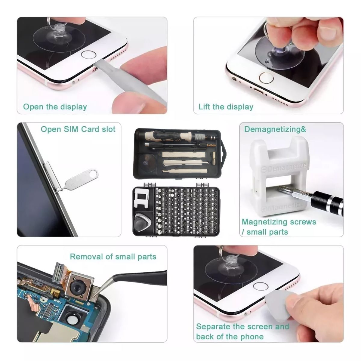 GENERICO - Kit completo de Herramientas de Precisión 115 piezas